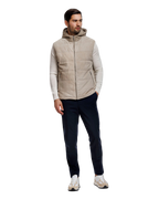 Gewatteerde Bodywarmer met Capuchon en Rits Heren 2