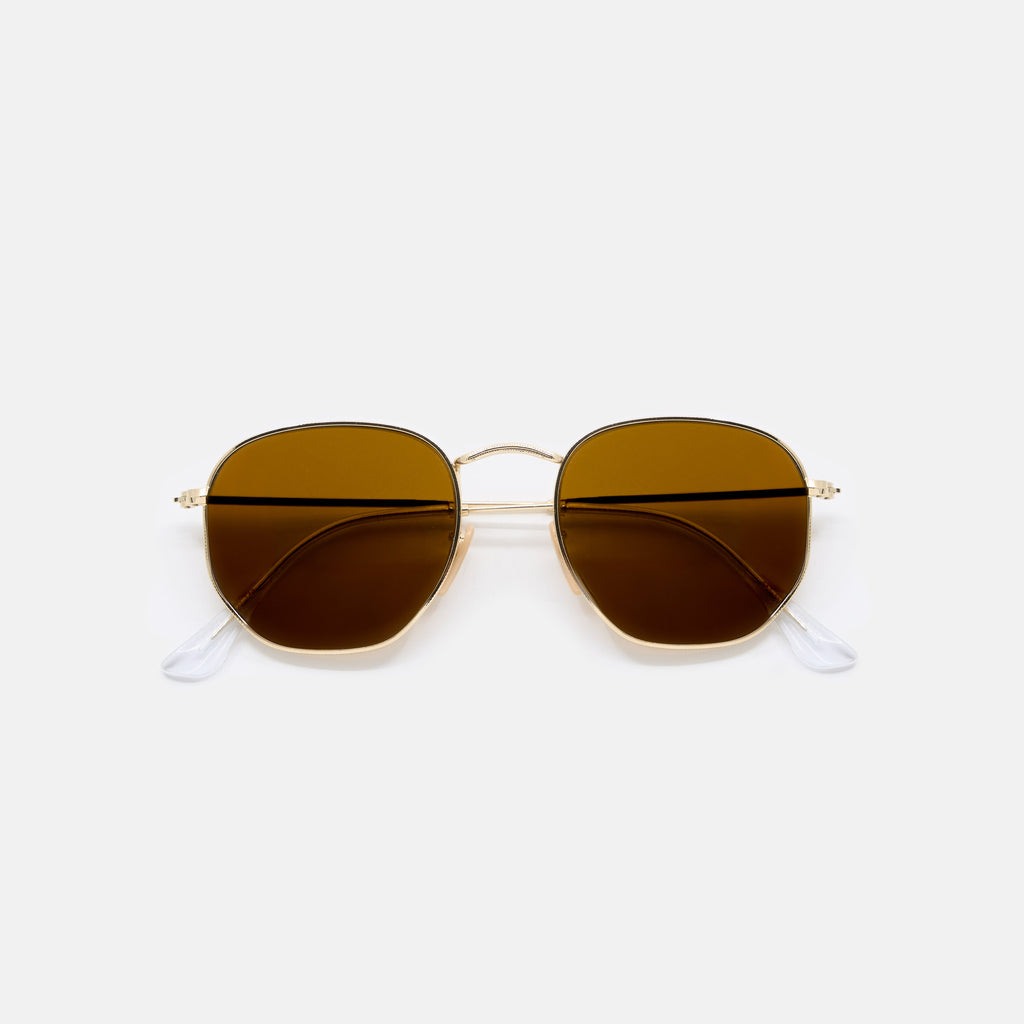 Unisex Hexagonale Zonnebril Oak – foto 1 – Laurent Jean