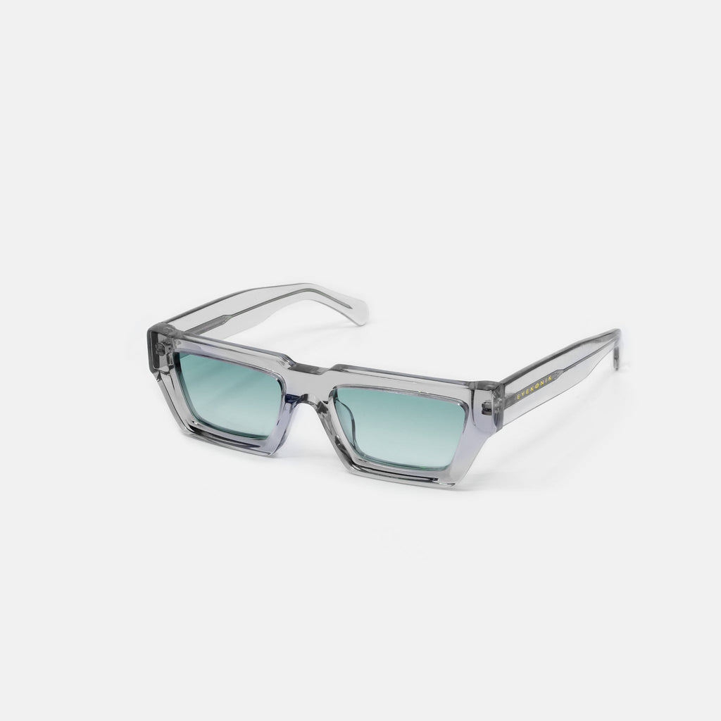 Unisex Dikke Vierkante Zonnebril Crystal Ocean – foto 2 – Laurent Jean