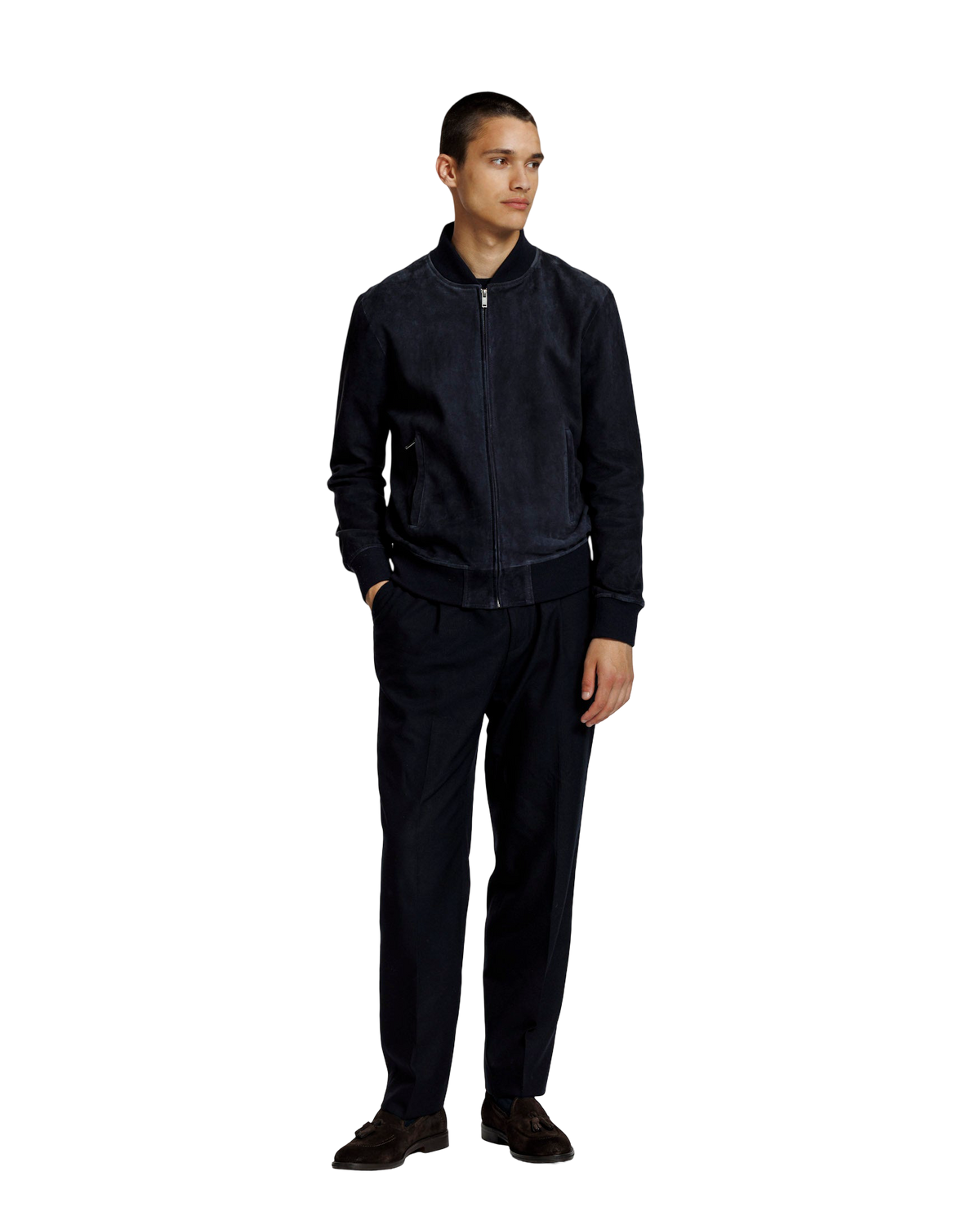 Lichte Bomberjack met Rits en Steekzakken Heren 17