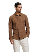 Overshirt met Knoopsluiting en Borstzak Heren 2