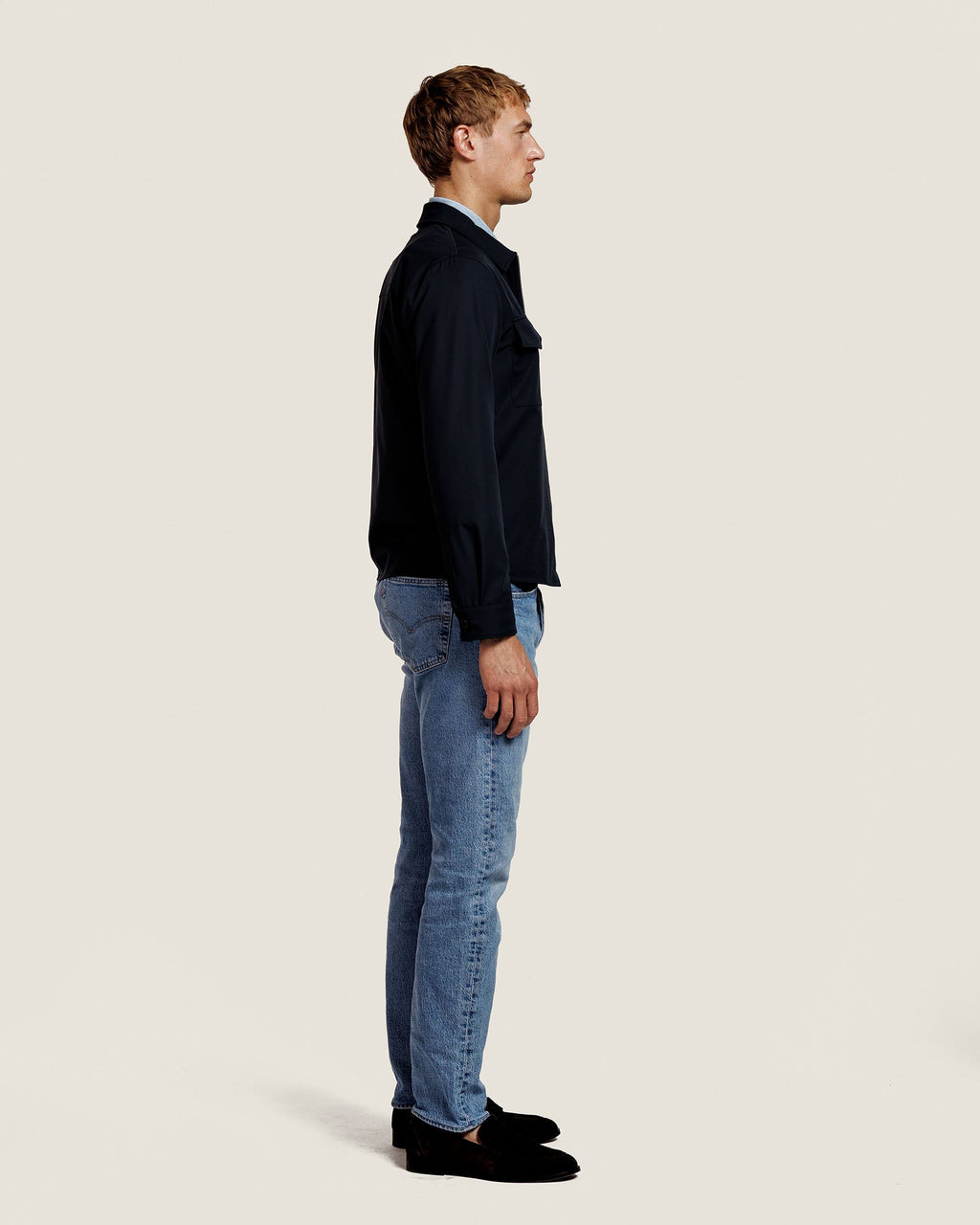 Overshirt met Rits en Borstzakken Heren 3