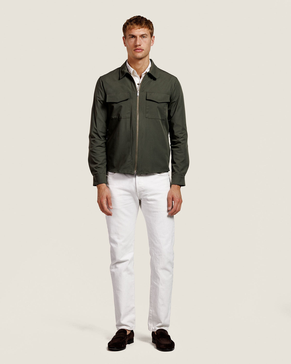 Overshirt met Rits en Borstzakken Heren 6