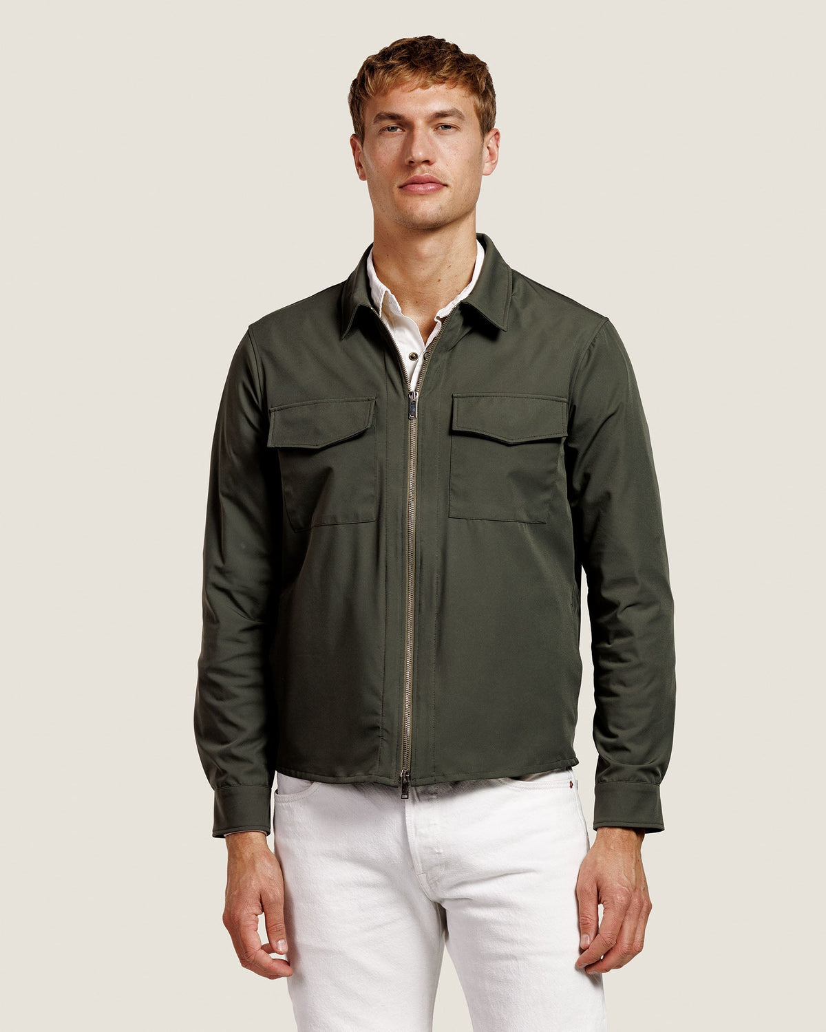 Overshirt met Rits en Borstzakken Heren 9