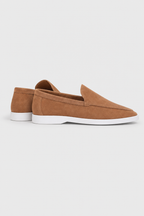 Suède Instap Loafer met Witte Zool Heren 3