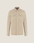 Suède Overshirt met Drukknopen en Borstzakken Heren 1
