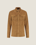 Suède Overshirt met Drukknopen en Borstzakken Heren 11