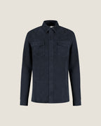 Suède Overshirt met Drukknopen en Borstzakken Heren 6