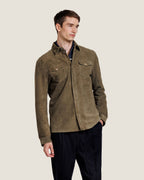 Suède Overshirt met Twee Kleppenzakken Heren 13