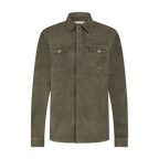 Suède Overshirt met Twee Kleppenzakken Heren 16