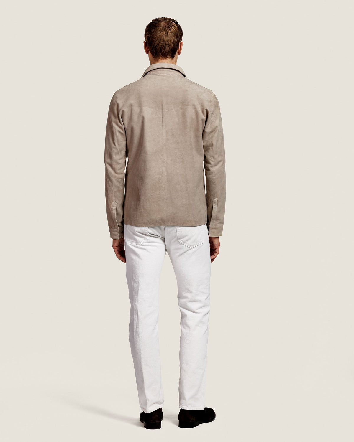 Suède Overshirt met Twee Kleppenzakken Heren 20