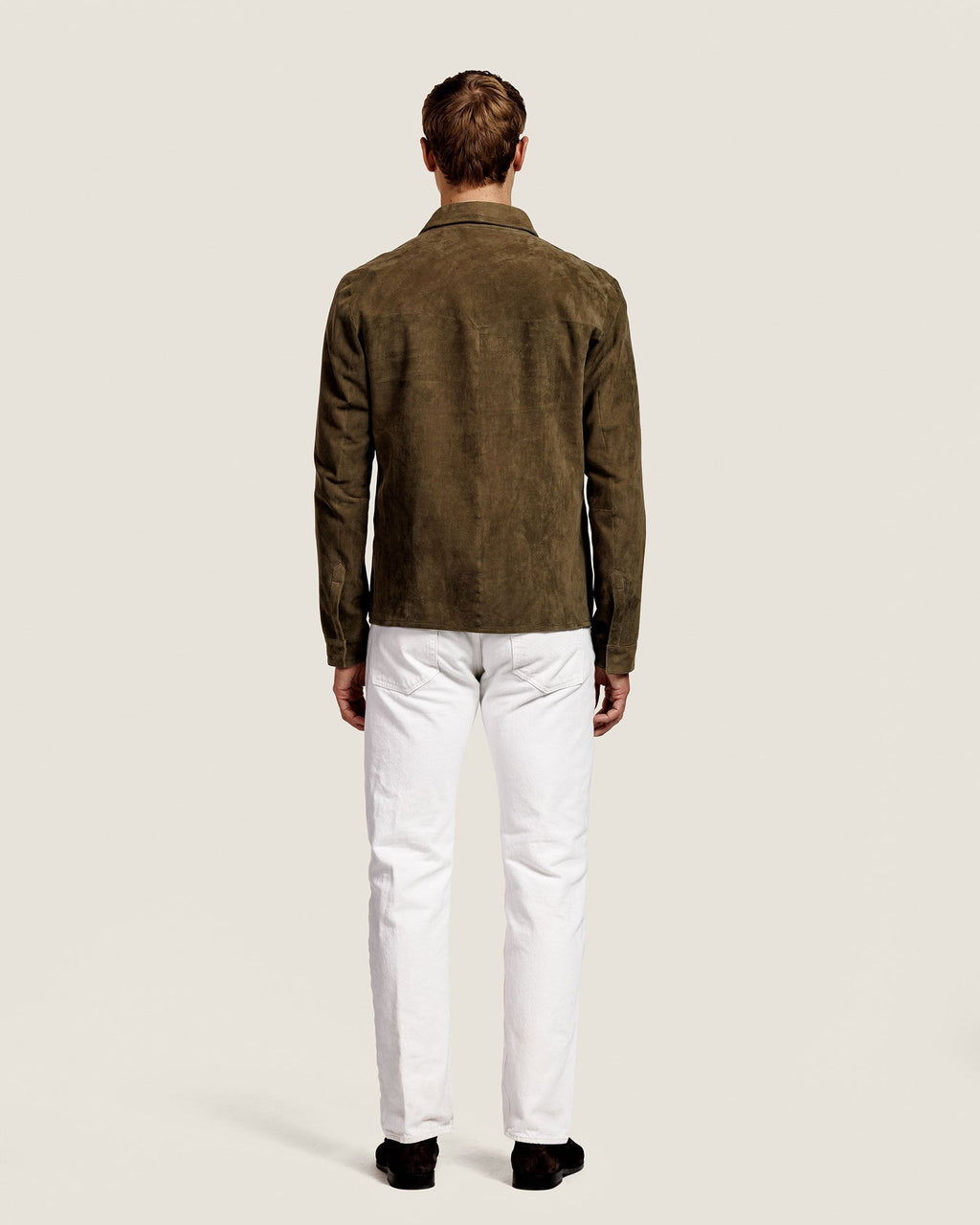 Suède Overshirt met Twee Kleppenzakken Heren 29