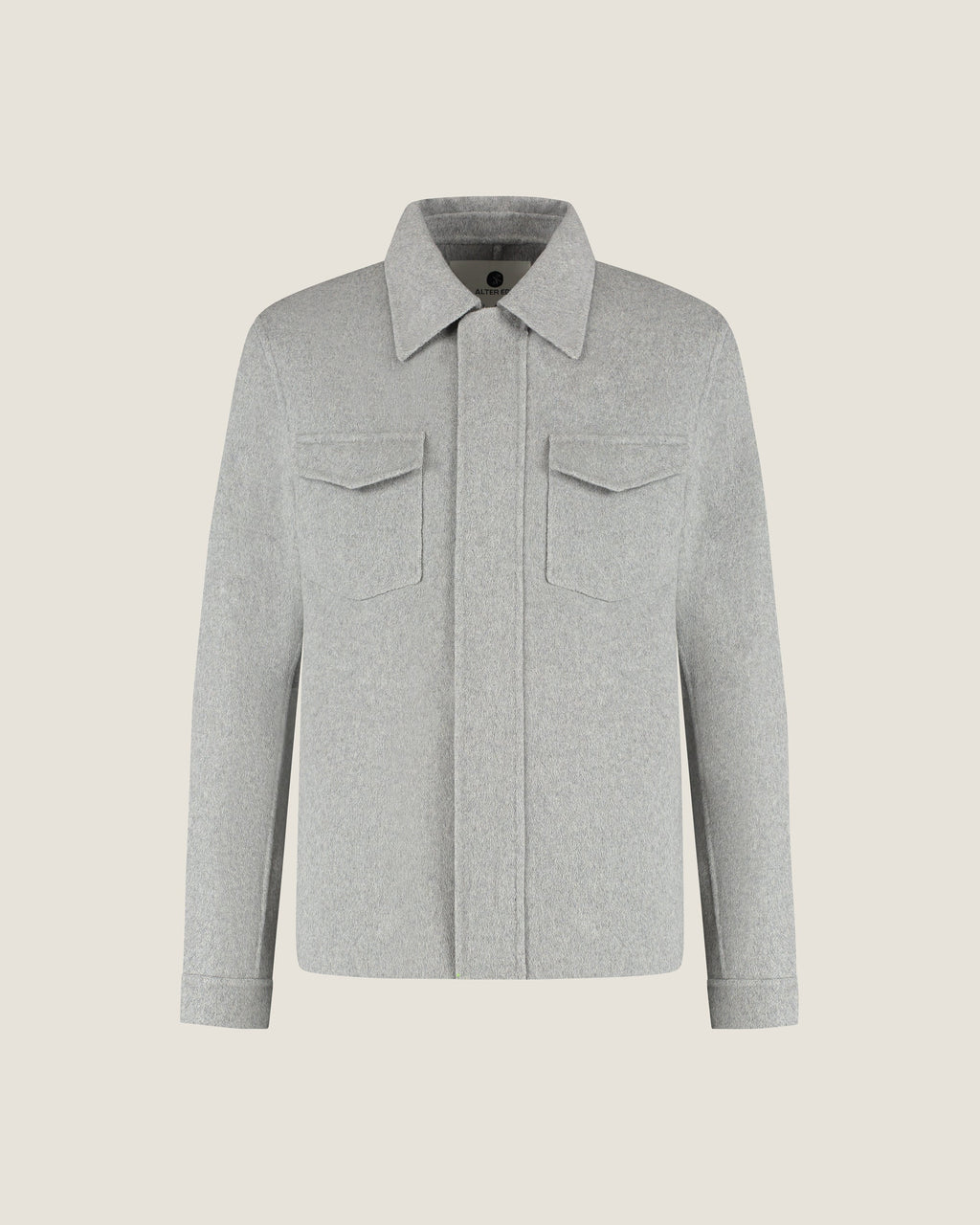 Wollen Overshirt met Rits en Borstzakken Heren 11