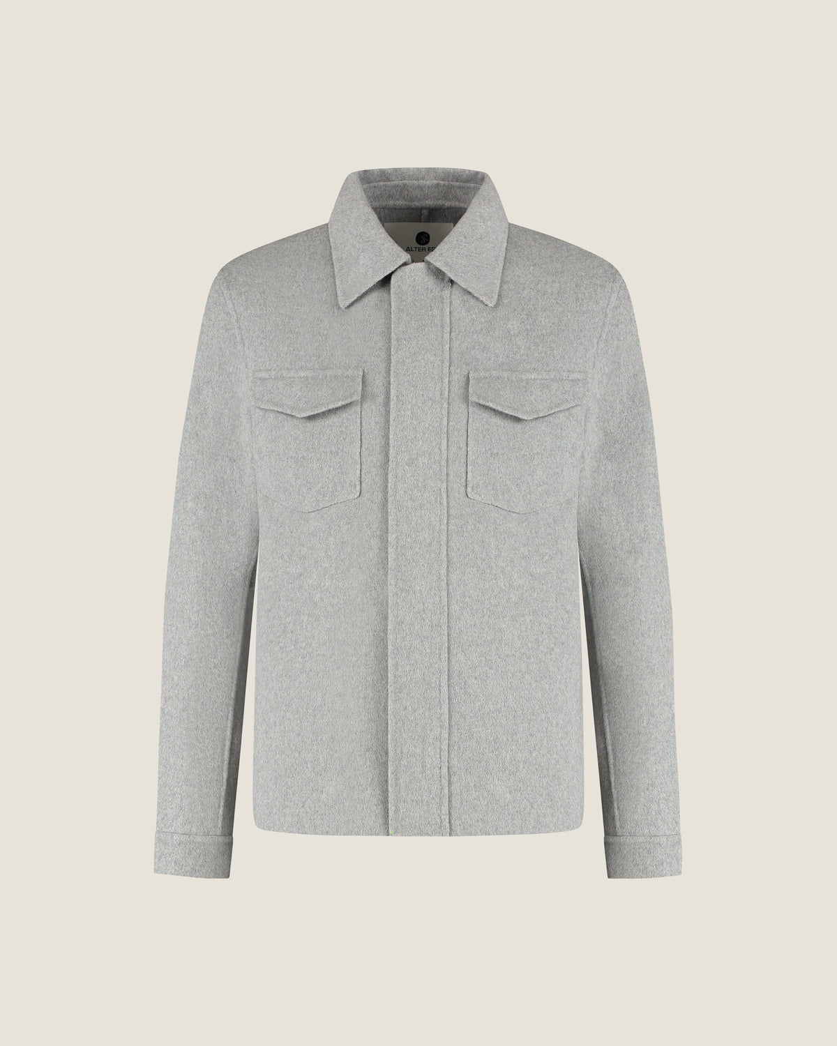 Wollen Overshirt met Rits en Borstzakken Heren 11