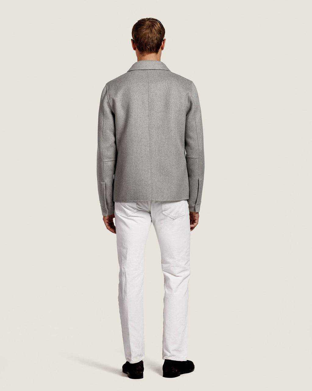 Wollen Overshirt met Rits en Borstzakken Heren 13