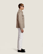 Wollen Overshirt met Rits en Borstzakken Heren 18