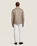 Wollen Overshirt met Rits en Borstzakken Heren 19