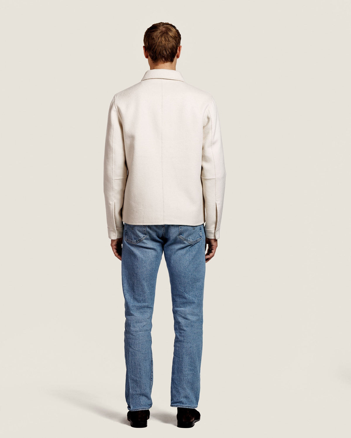 Wollen Overshirt met Rits en Borstzakken Heren 9