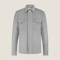 Wollen Overshirt met Verborgen Knoopsluiting Heren 1