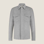Wollen Overshirt met Verborgen Knoopsluiting Heren 1