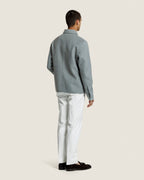 Wollen Overshirt met Verborgen Knoopsluiting Heren 3